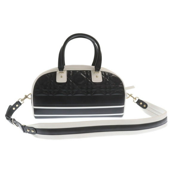 Dior Macrocanage White Vibe Bowling 2WAY Handbag - Picture 1 of 6